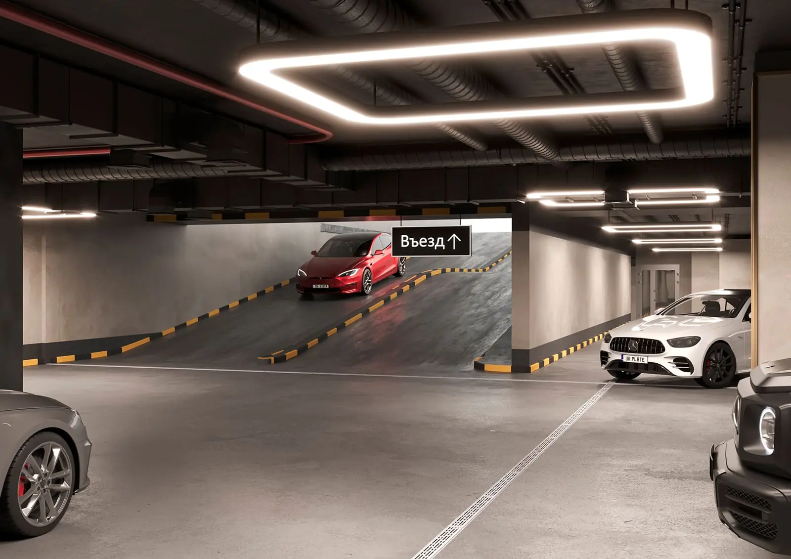 ЖК Sezar City парковка